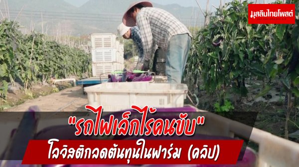 "รถไฟเล็กไร้คนขับ" โลจิสติกลดต้นทุนในฟาร์ม (คลิป)